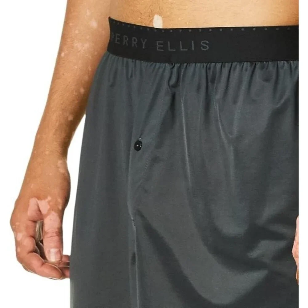 Perry Ellis Men's Luxe Solid Boxer Shorts 163009-BLEB Sz XL NWT